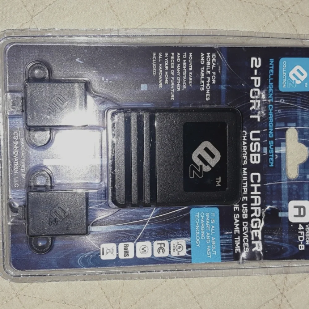 EZ Collection 2-Port USB Charger